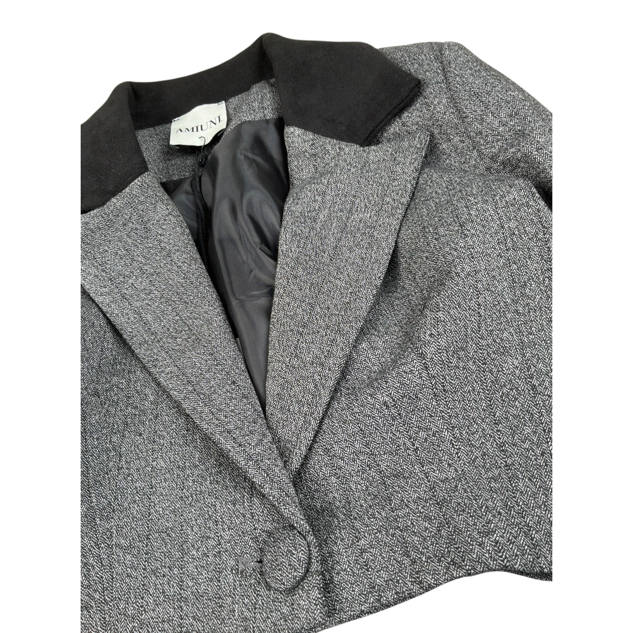 Amiuni Completo 2Pz Short-Giacca Crop Grigio per Bambina AG801225 GRIGIO AMIUNI 