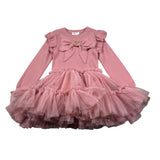 Angel'S Face Abito Manica Lunga tinta unita con Gonna Tulle Rosa per Neonata BLISSN ROSA ANGEL'S FACE 