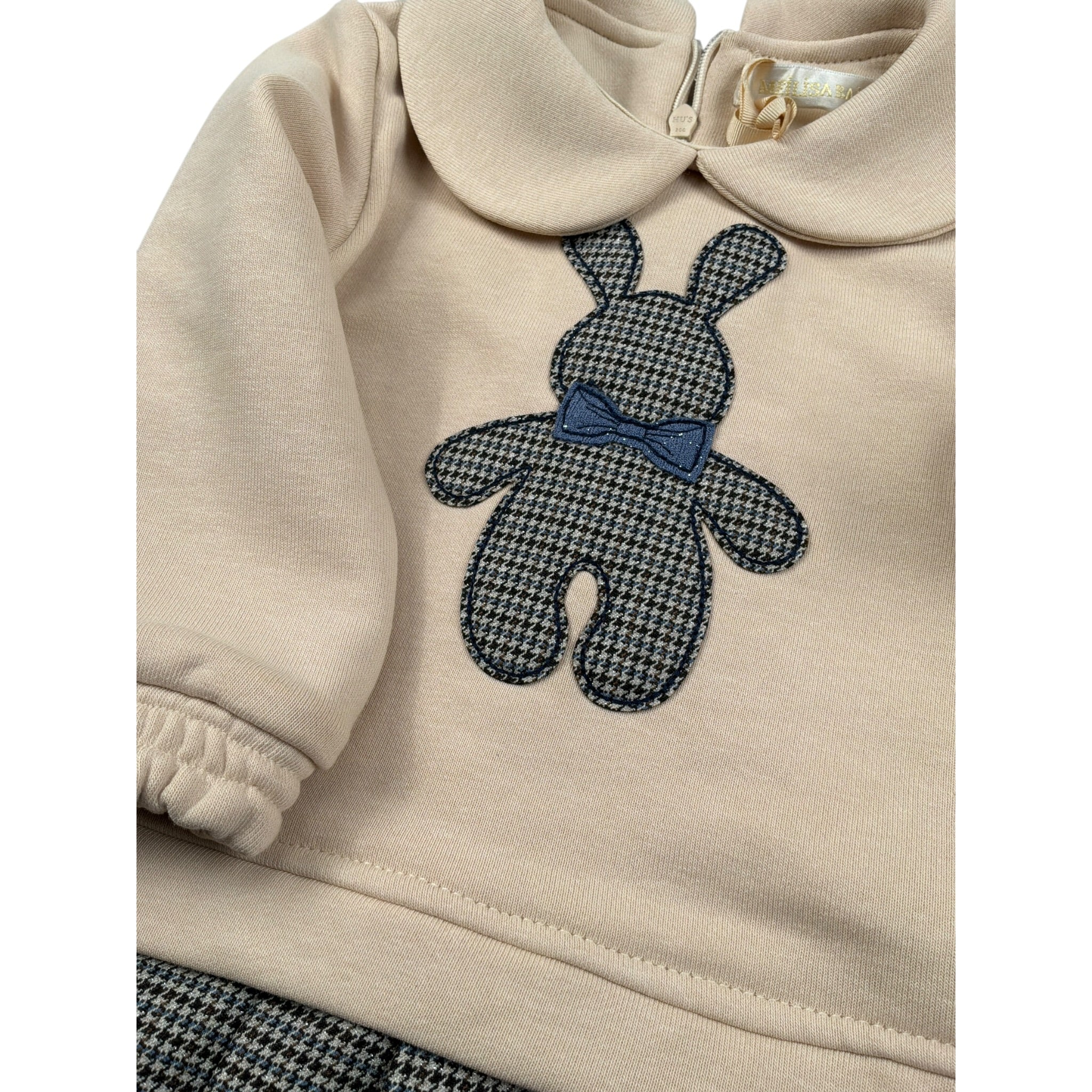 Angel'S Face Abito Manica Lunga Bicolore Beige per Bambina FL6654 BEIGE ANGEL'S FACE 