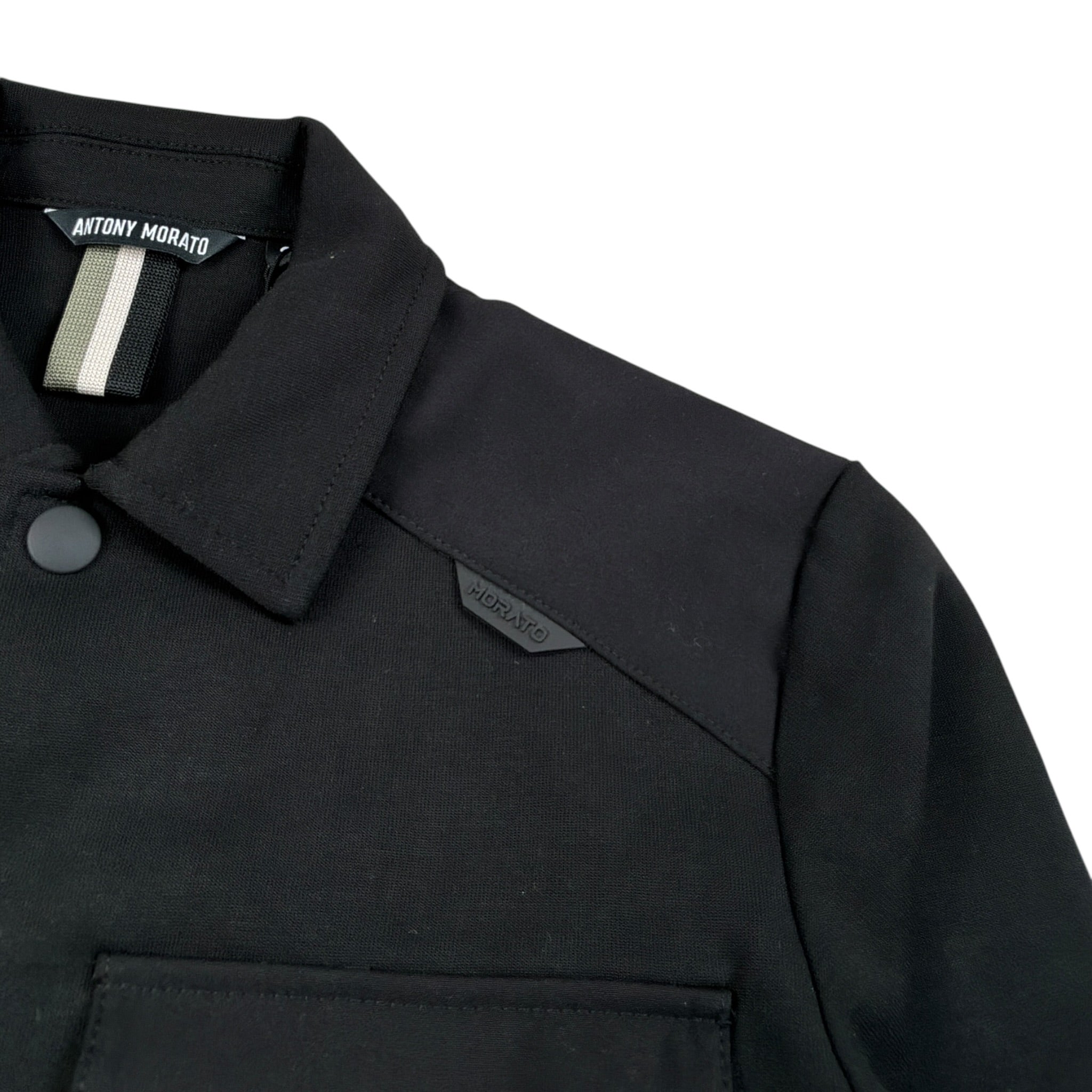 Antony Morato Camicia Manica Lunga tinta unita Nero per Bambino MKSL00303 NERO ANTONY MORATO 
