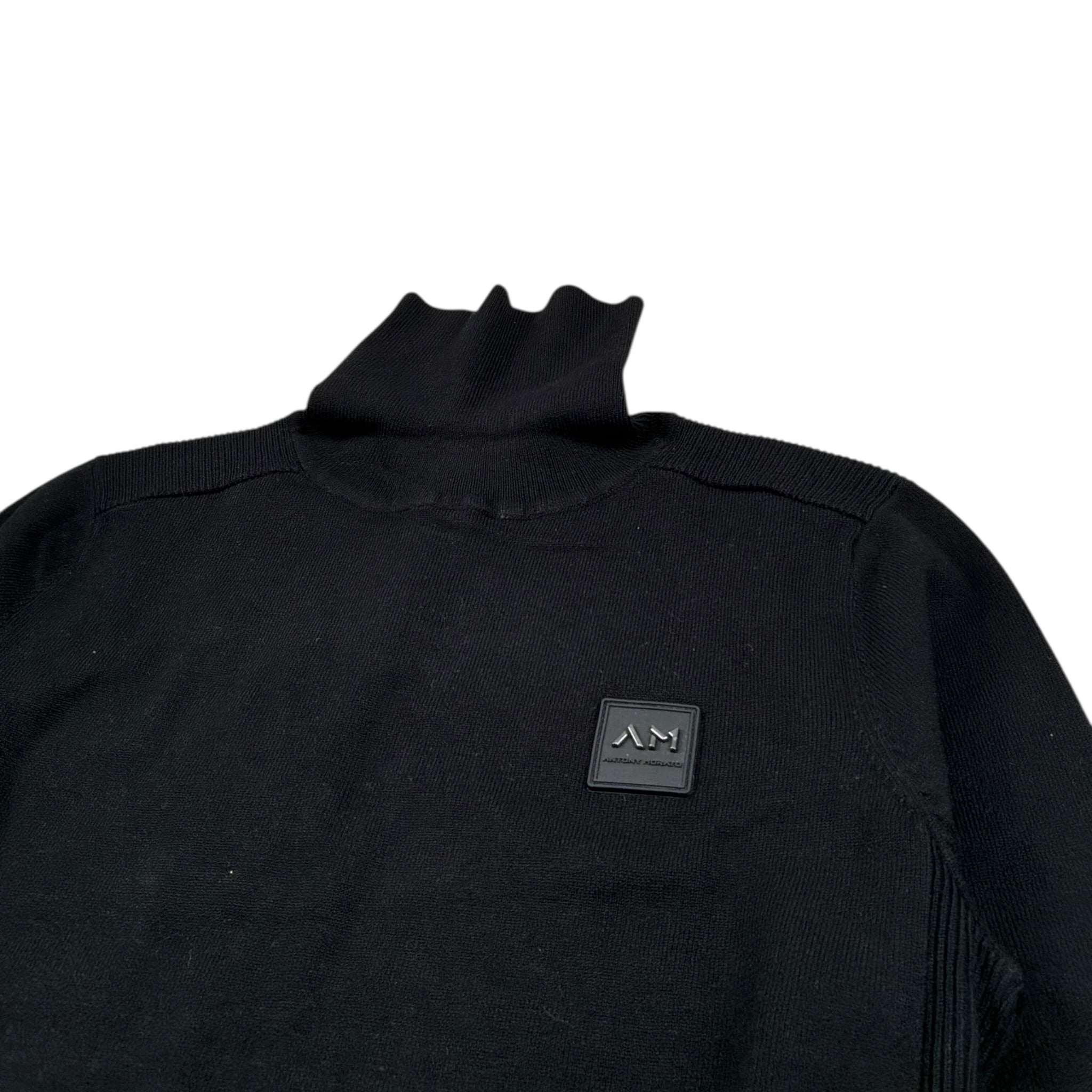 Antony Morato Maglia tinta unita Collo Alto Nero per Bambino MKSW01302 NERO ANTONY MORATO 