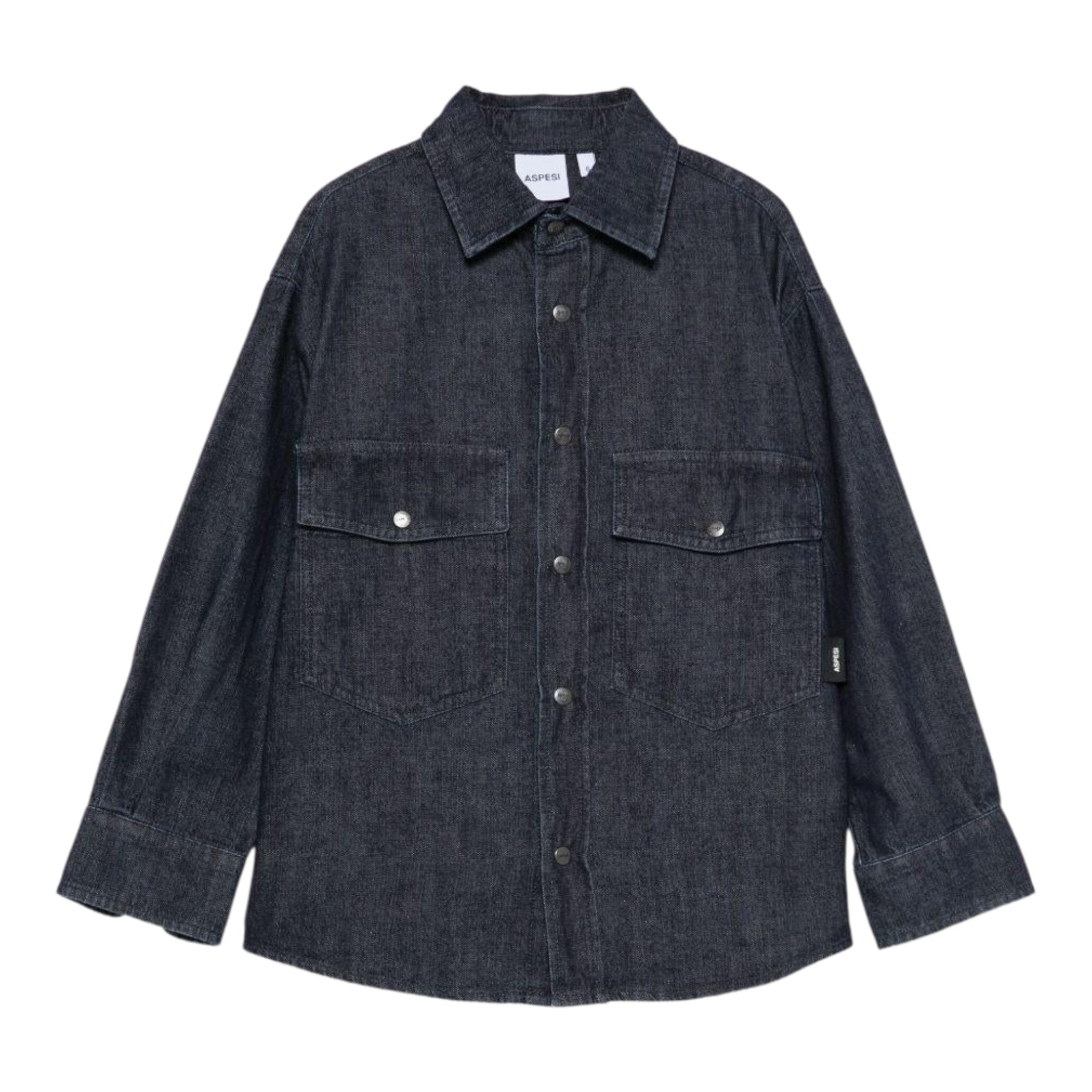 Aspesi Camicia Manica Lunga tinta unita Blu per Bambino A25ACL0009J0028 BLU ASPESI 