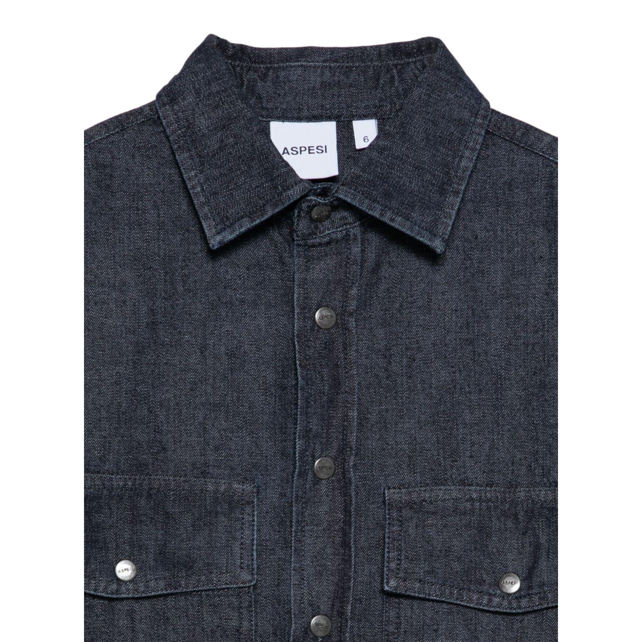 Aspesi Camicia Manica Lunga tinta unita Blu per Bambino A25ACL0009J0028 BLU ASPESI 