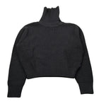 Aspesi Maglia Collo Alto tinta unita Nero per Bambina A25AM0013EM110 NERO ASPESI 