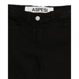 Aspesi Jeans tinta unita con Girovita Regolabile Nero per Bambina A25APL0010J0054 NERO ASPESI 