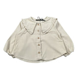 Aventiquattrore Camicia Manica Lunga In Velluto Crema per Bambina A2401721 CREMA AVENTIQUATTRORE 