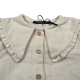 Aventiquattrore Camicia Manica Lunga In Velluto Crema per Bambina A2401721 CREMA AVENTIQUATTRORE 