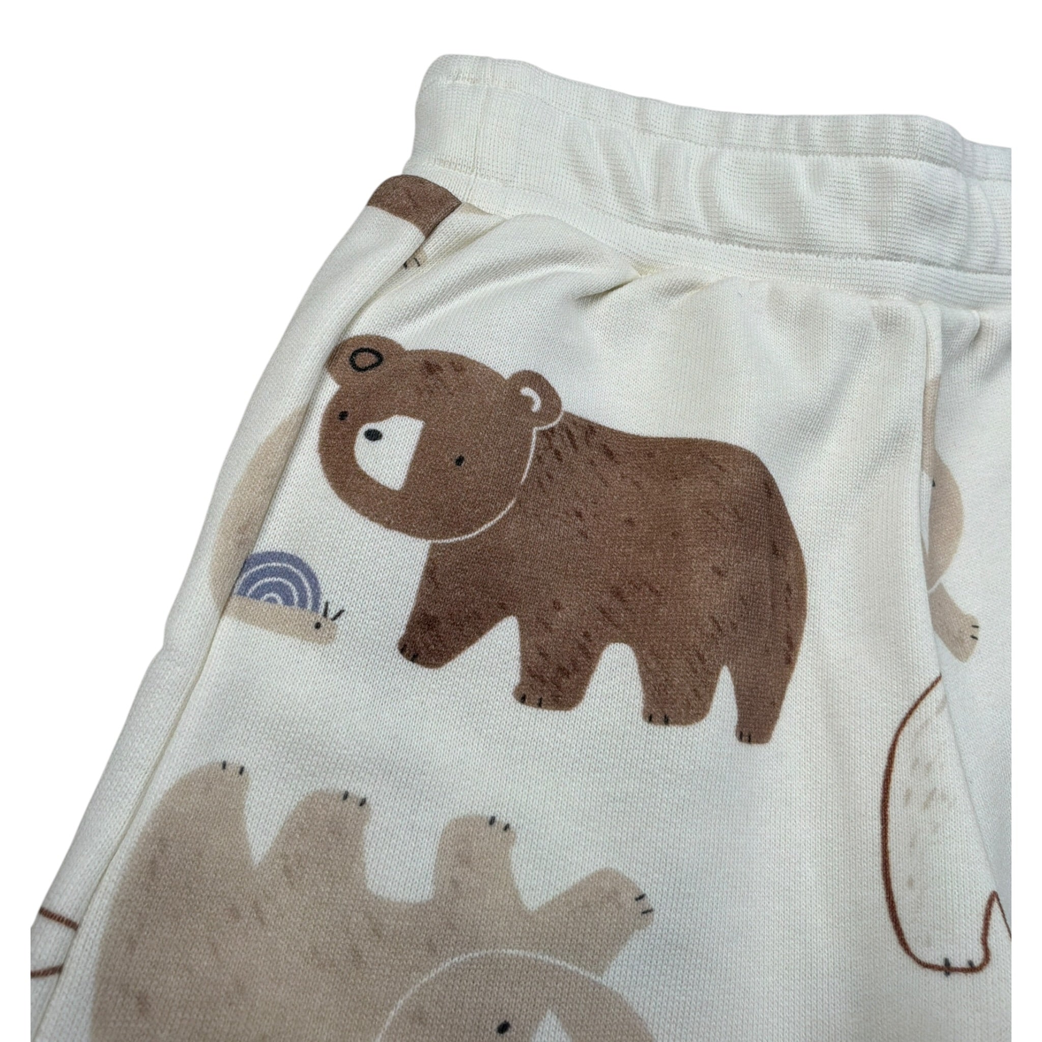 Aventiquattrore Pantalone Tuta tinta unita con Stampe Panna per Neonato A2401751 PANNA AVENTIQUATTRORE 