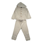 Aventiquattrore Completo 3 Pezzi Felpa-Pantalone tinta unita-Shirt Beige per Neonato A2401756N BEIGE AVENTIQUATTRORE 