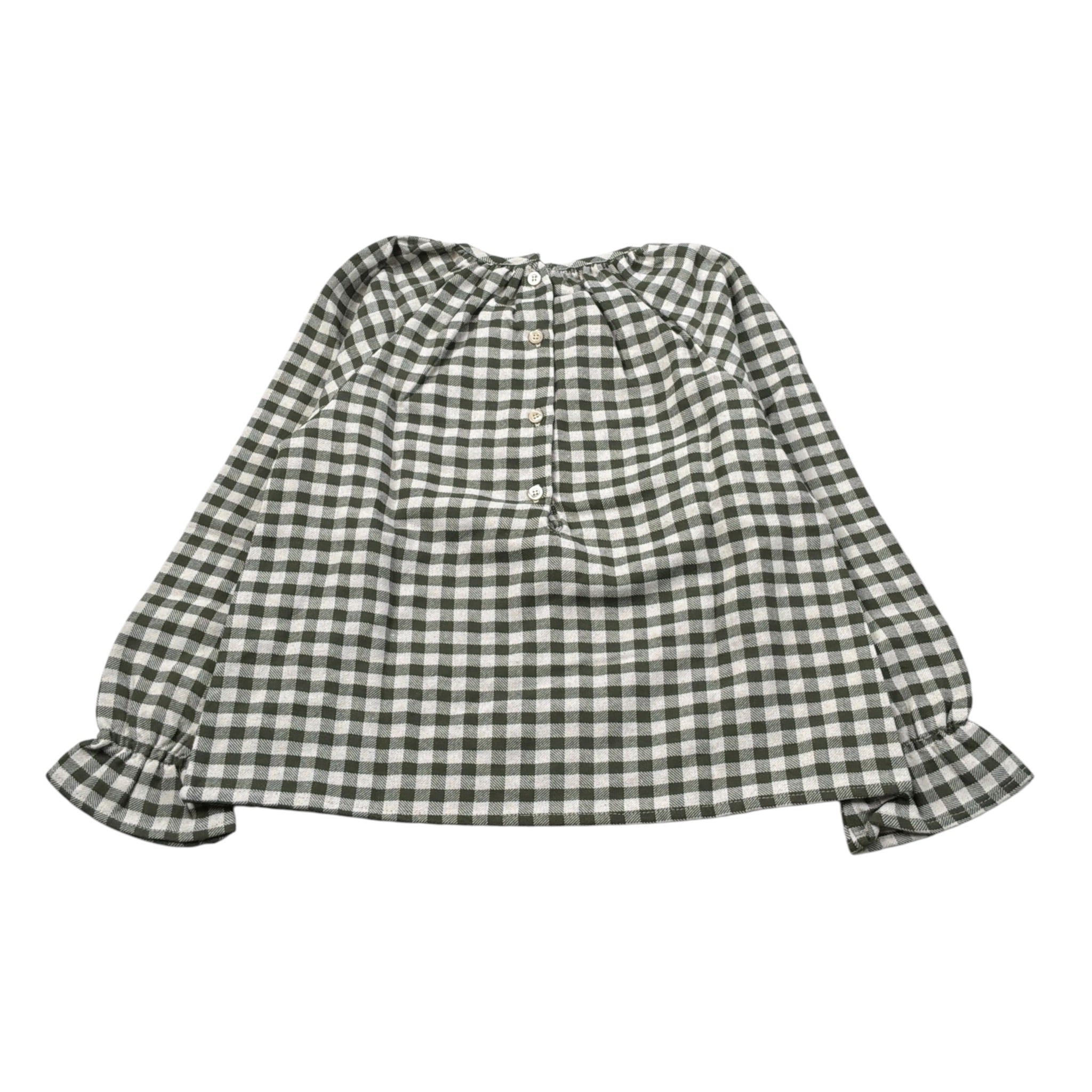 Babe & Tess Camicia Manica Lunga Fantasia Quadretti Verde per Bambino 03/548090 VERDE BABE & TESS 