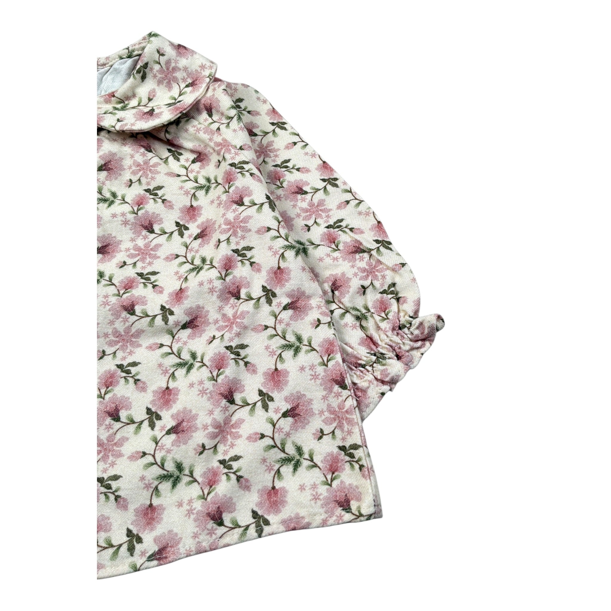 Babe & Tess Camicia Manica Lunga tinta unita Fantasia Floreale Panna per Neonata 03/548098 PANNA BABE & TESS 