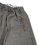 Babe & Tess Pantalone Modello Palazzo con Ricami Beige per Bambina 04/548034 BEIGE BABE & TESS 