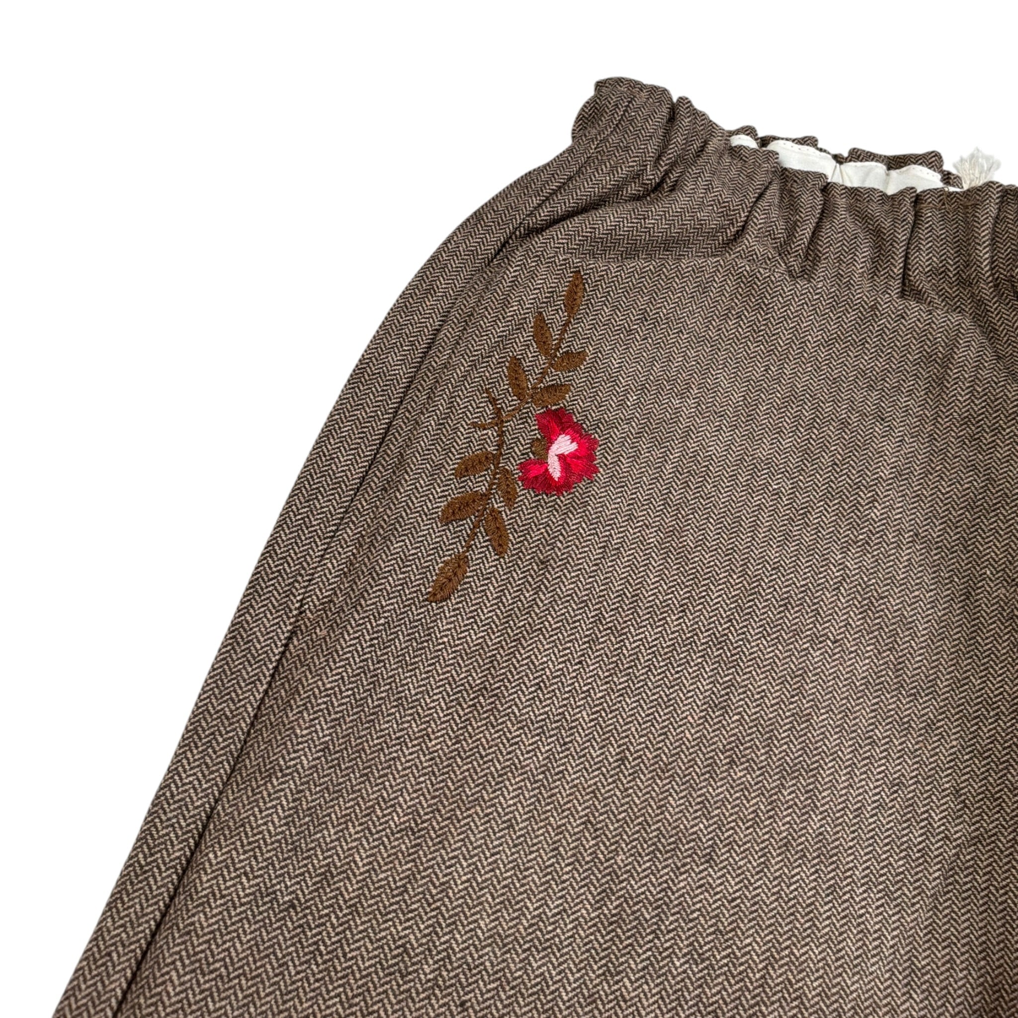Babe & Tess Pantalone tinta unita con Elastico In Vita Marrone per Neonata 04/548040N MARRONE BABE & TESS 