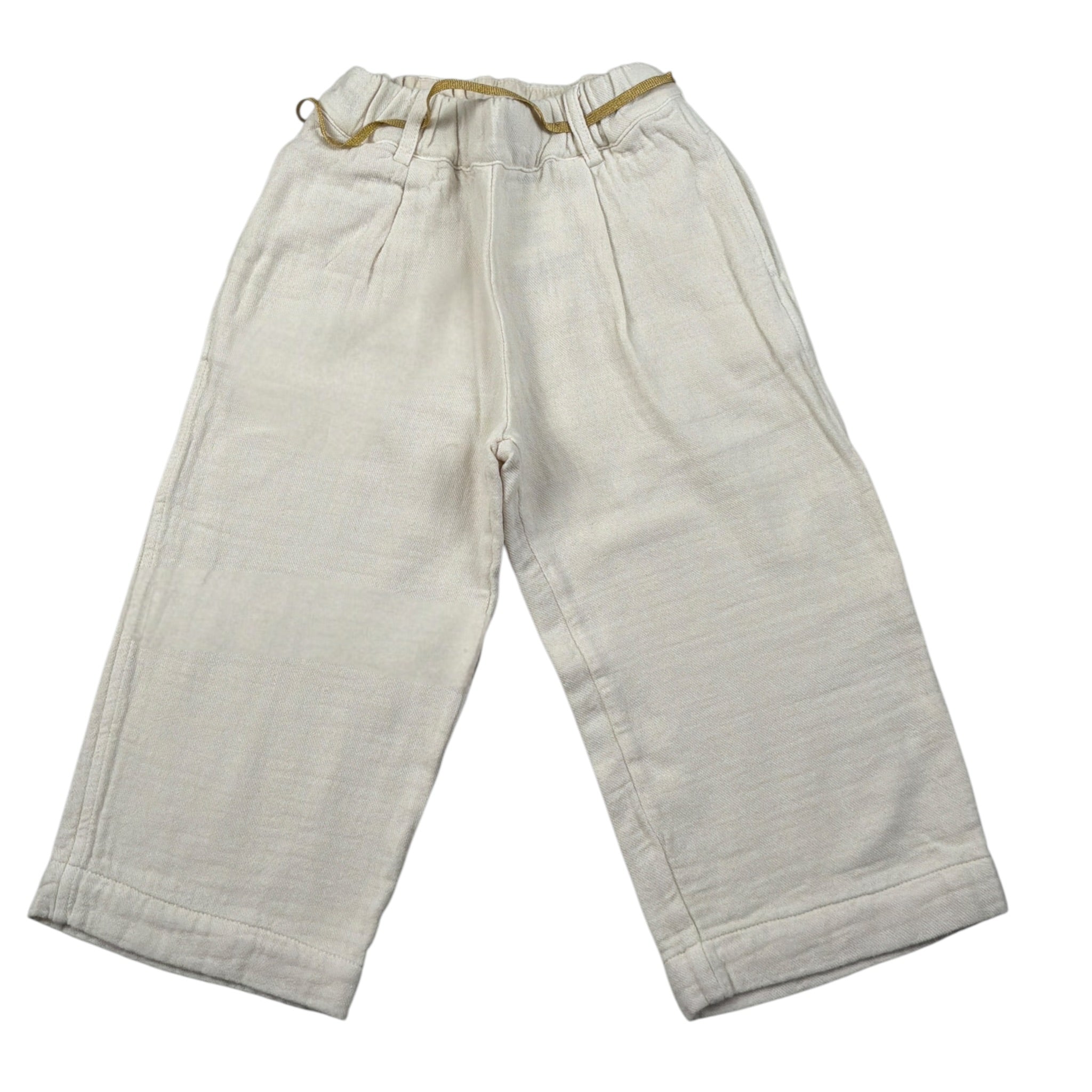 Babe & Tess Pantalone tinta unita Modello Palazzo Panna per Bambina 04/548043 PANNA BABE & TESS 