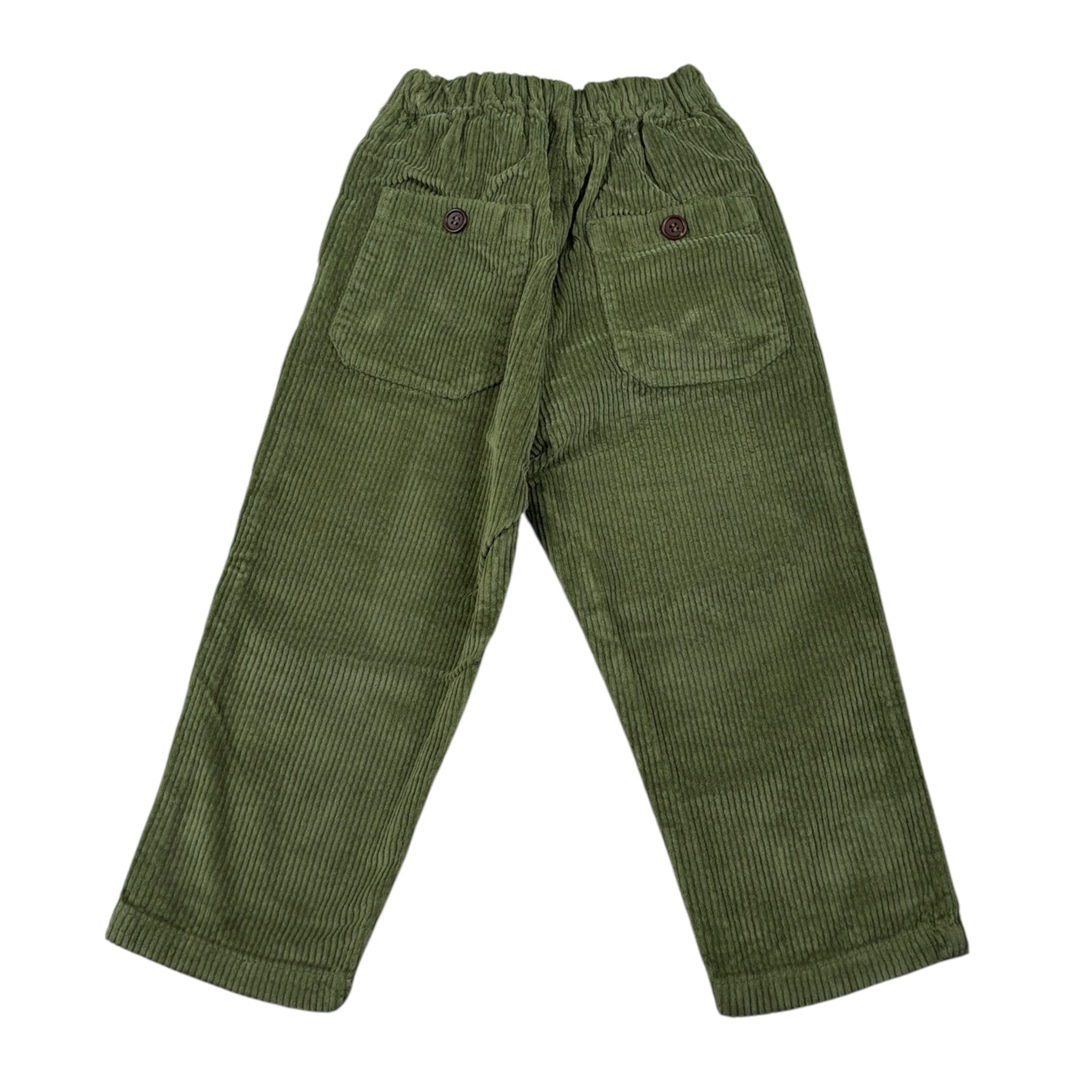 Babe & Tess Pantalone tinta unita con Elastico In Vita Verde per Bambino 04/548109 VERDE BABE & TESS 