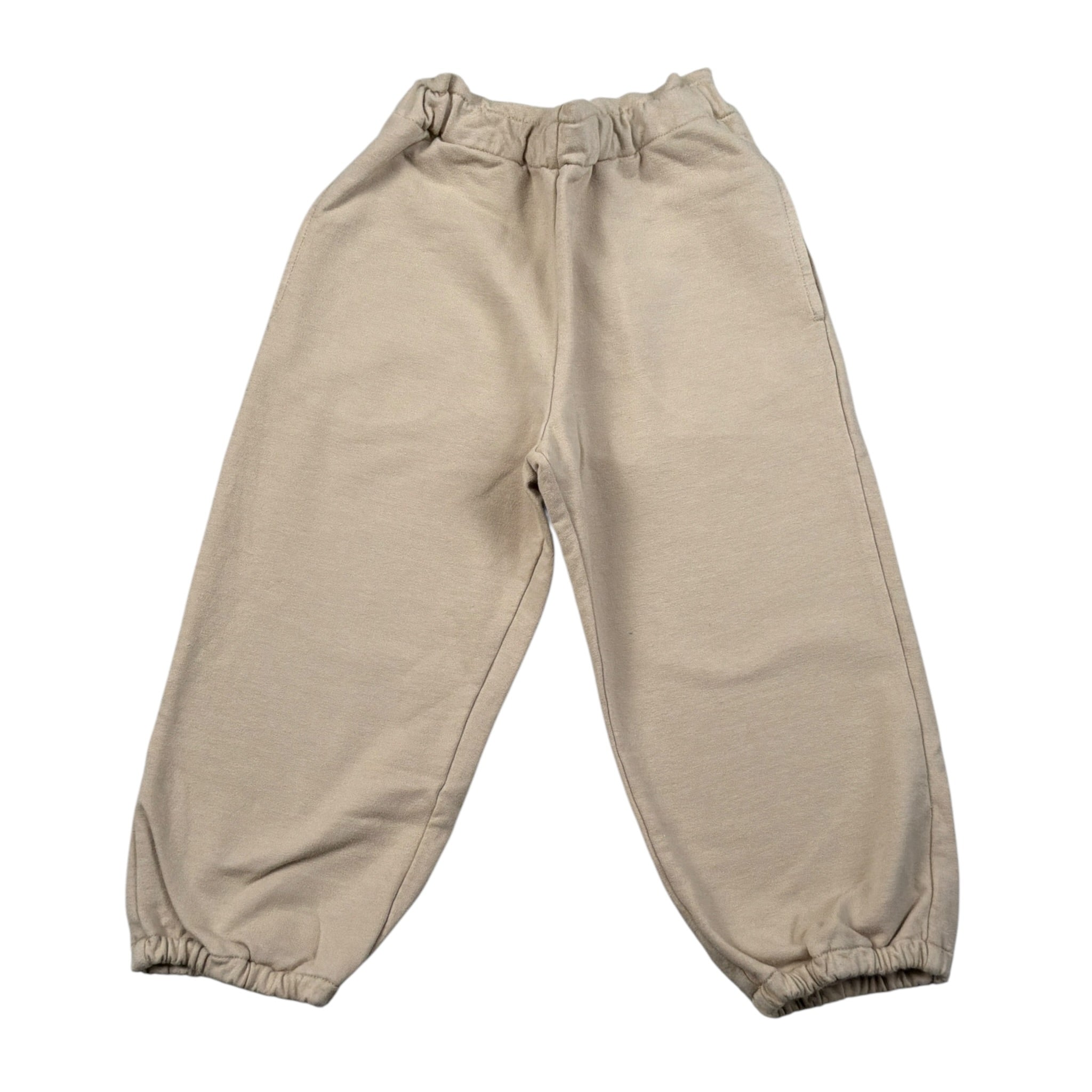 Babe & Tess Pantalone tinta unita con Elastico In Vita Beige per Bambina 04/548111 BEIGE BABE & TESS 