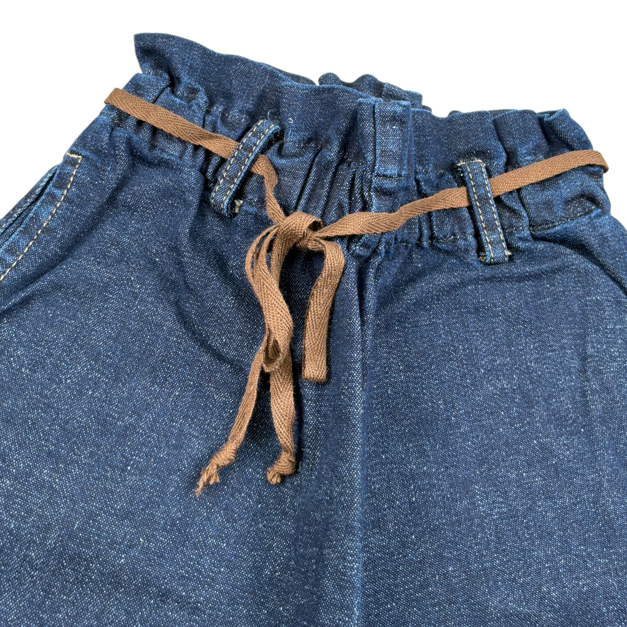 Babe & Tess Jeans tinta unita Modello Palazzo Blu per Bambina 04/548145 BLU BABE & TESS 