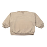 Babe & Tess Felpa Chiusa Girocollo tinta unita con Ricami Beige per Bambina 23/548110 BEIGE BABE & TESS 