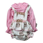 Babine' Completo 2 Pezzi Camicia-Salopette Rosa per Neonata 2612021 ROSA  