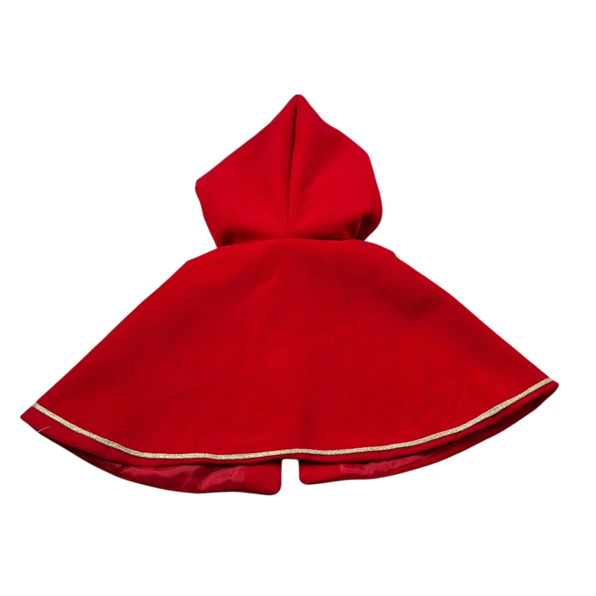 Babine' Mantella tinta unita con Cappuccio Rosso per Bambina 2612715J ROSSO BABINE' 