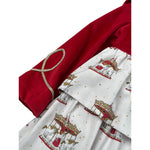 Babine' Abito Manica Lunga Bicolore Rosso per Neonata 2612811 ROSSO BABINE' 