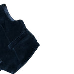 Baby A. Gilet tinta unita In Camoscio Blu per Neonato GLTB BLU BABY A. 