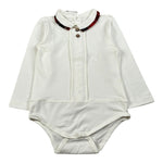 Baby Vip Body Manica Lunga Tinta Unta Panna per Neonato T411402 PANNA BABY VIP 