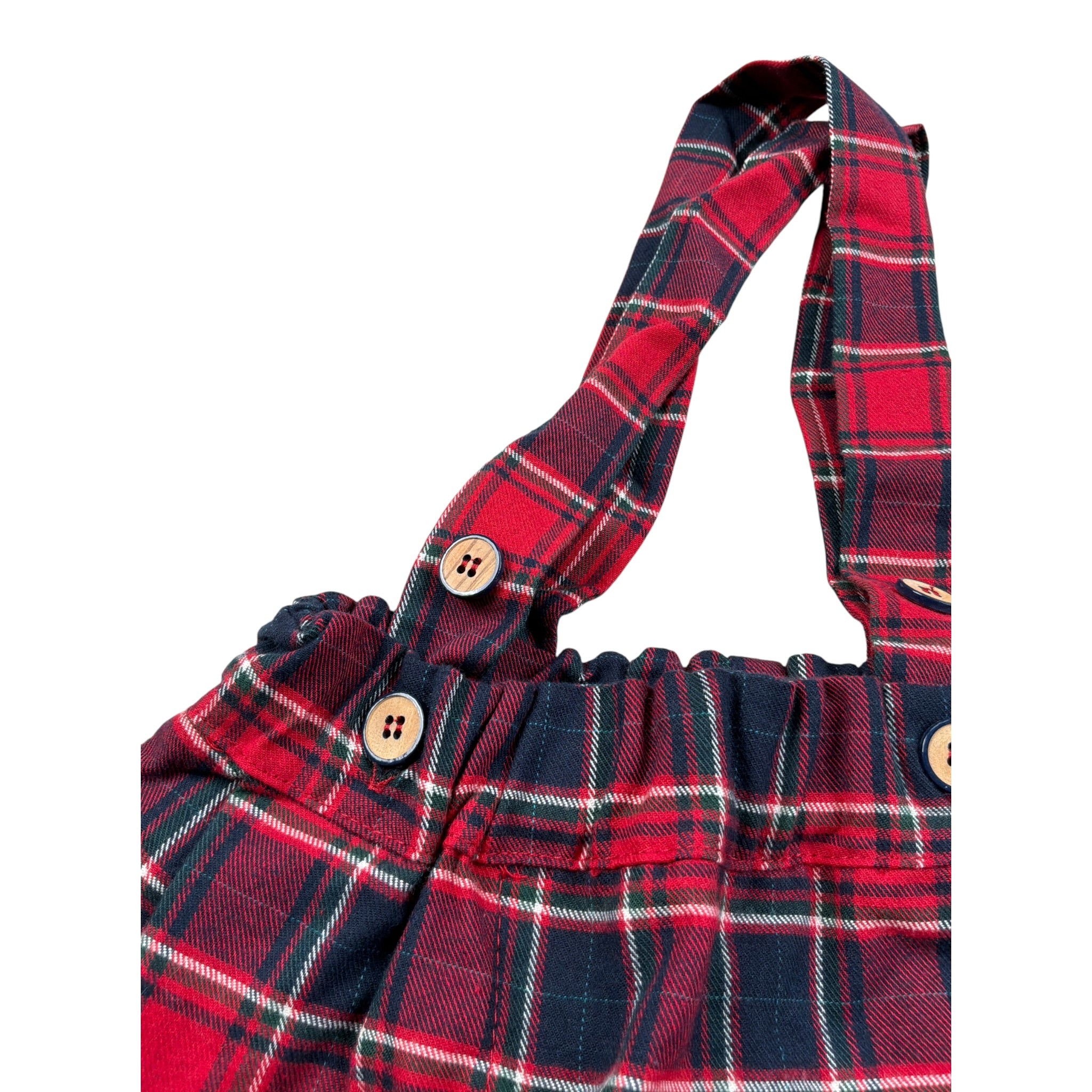 gonna fantasia scozzese T413907J ROSSO BABY VIP 