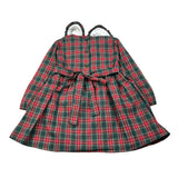 Baby Vip Abito Manica Lunga Stampa Fantasia Rosso/Verde per Neonata T414533 ROSSO/VERDE BABY VIP 