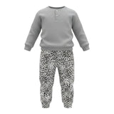 Baby Vip Completo 2Pz Modello Pigiama Maglia-Pantalone Grigio per Bambina T4343J GRIGIO BABY VIP 