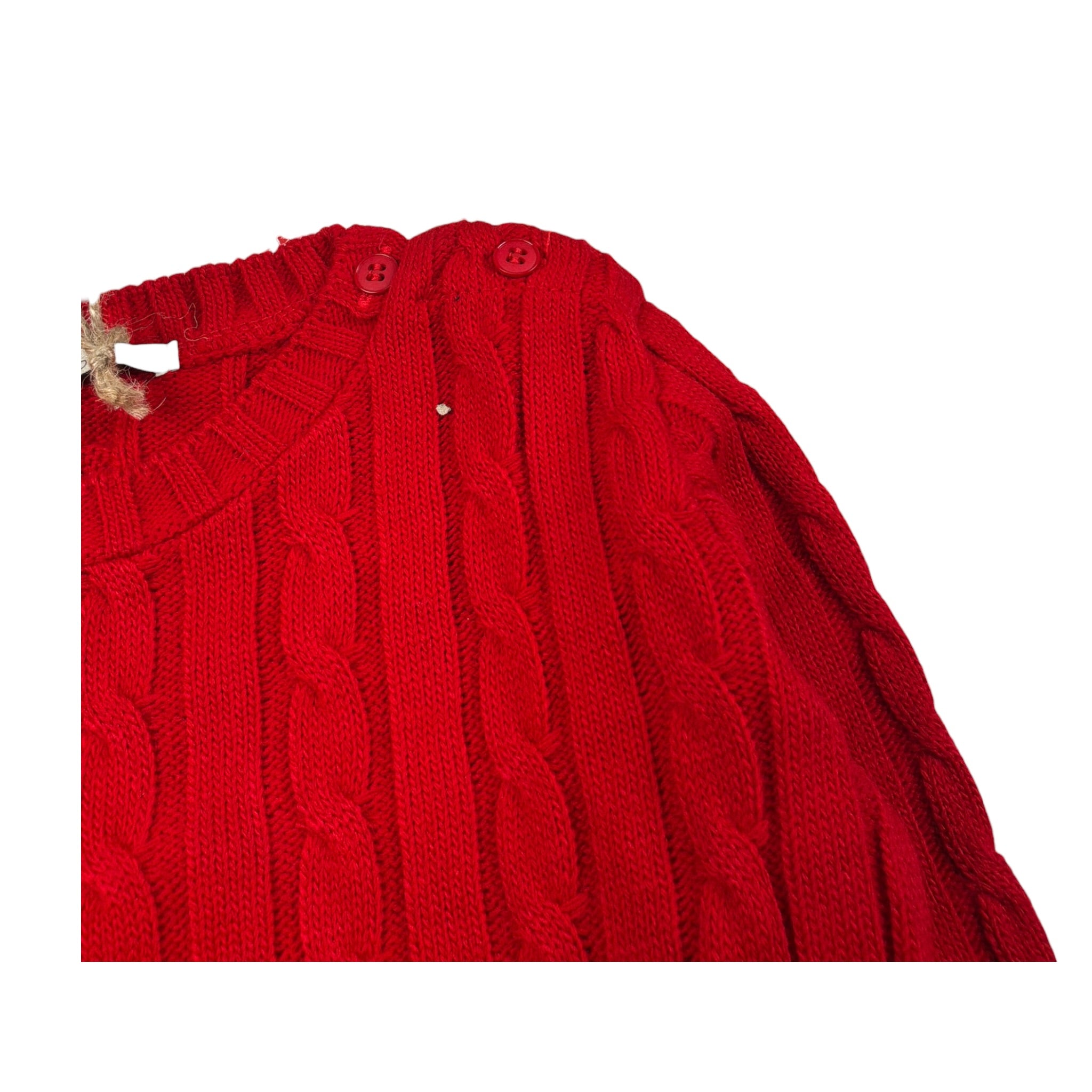 Baby Vip Maglia Girocollo tinta unita Rosso per Neonato T8405 ROSSO BABY VIP 