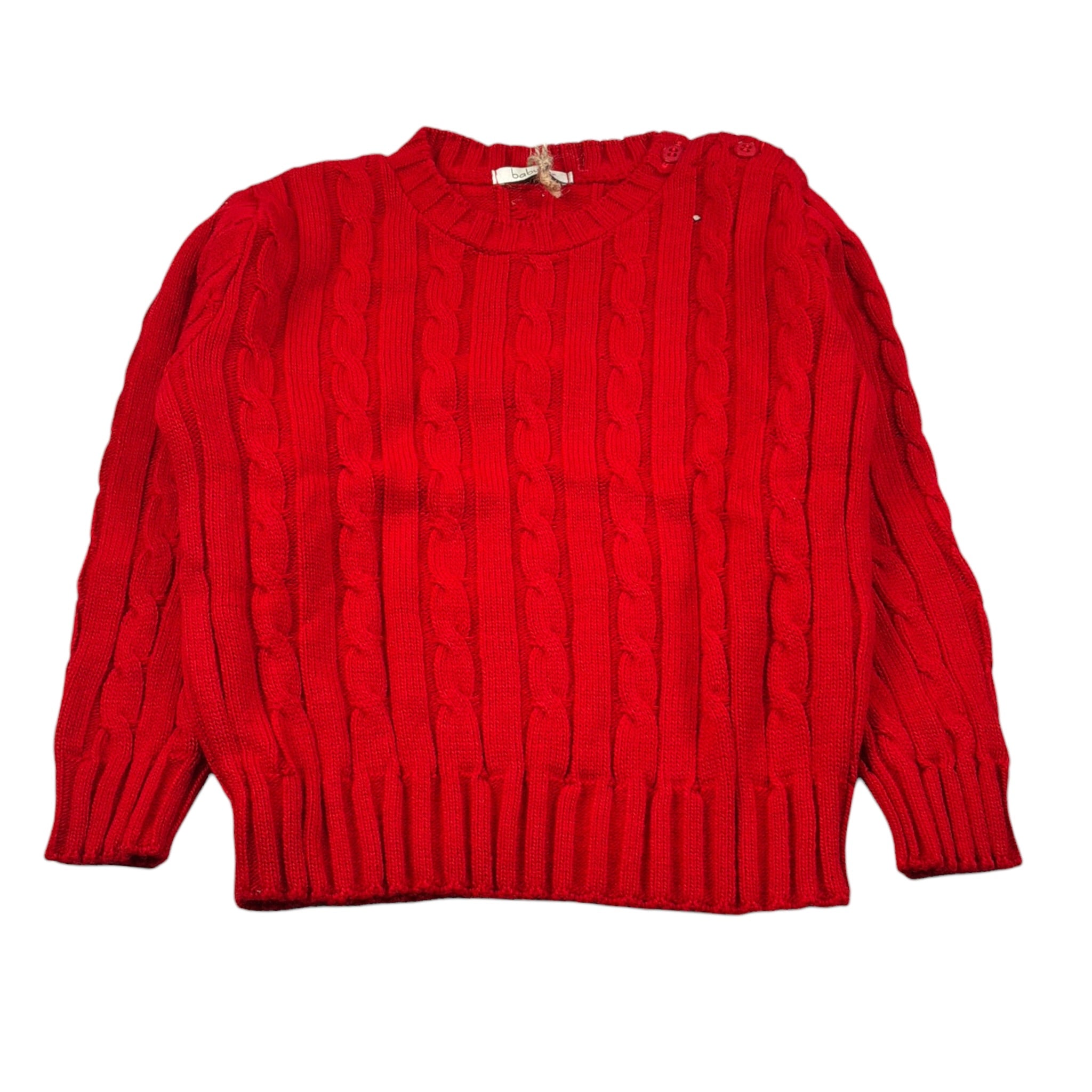 Baby Vip Maglia Girocollo tinta unita Rosso per Neonato T8405 ROSSO BABY VIP 