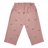Babyclic Pantalone tinta unita con Stampa Rosa per Bambina L246303707 ROSA BABYCLIC 