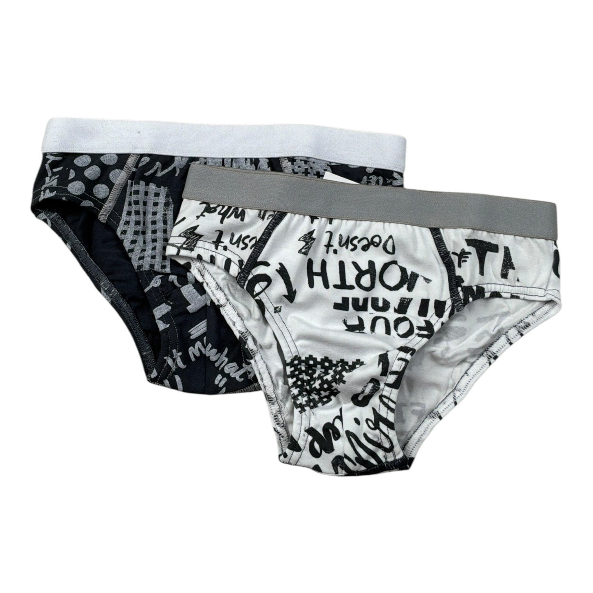 Babyvip Set 2 Slip Bicolore Bianco/Nero per Bambino 4322 BIANCO/NERO BABYVIP 