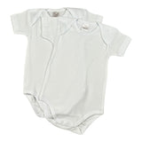 Babyvip Body Set 2Pz tinta unita Mezza Manica Bianco per Neonata J1246 BIANCO BABYVIP 