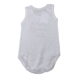 Babyvip Body tinta unita con Stampa Mezza Manica Bianco per Neonata J1602 BIANCO BABYVIP 
