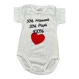Babyvip Body tinta unita Mezza Manica con Stampa Bianco per Neonata J1605 BIANCO BABYVIP 