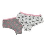 Babyvip Set 2 Slip Bicolore con Stampa Grigio/Bianco per Bambina Q4326 GRIGIO/BIANCO BABYVIP 