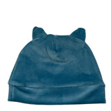 Babyvip Cappello tinta unita In Velluto Petrolio per Neonato T1742 PETROLIO BABYVIP 