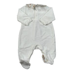 Babyvip Tutina tinta unita In Velluto Bianco per Neonata T2887 BIANCO BABYVIP 