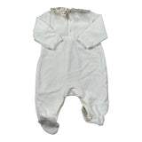 Babyvip Tutina tinta unita In Velluto Bianco per Neonata T2887 BIANCO BABYVIP 