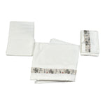Babyvip Lenzuola Set 3Pz tinta unita Bianco per Neonata T4011 BIANCO BABYVIP 