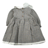 Babyvip Abitto tinta unita con Colletto E Fantasia Grigio per Neonata T4319 GRIGIO BABYVIP 