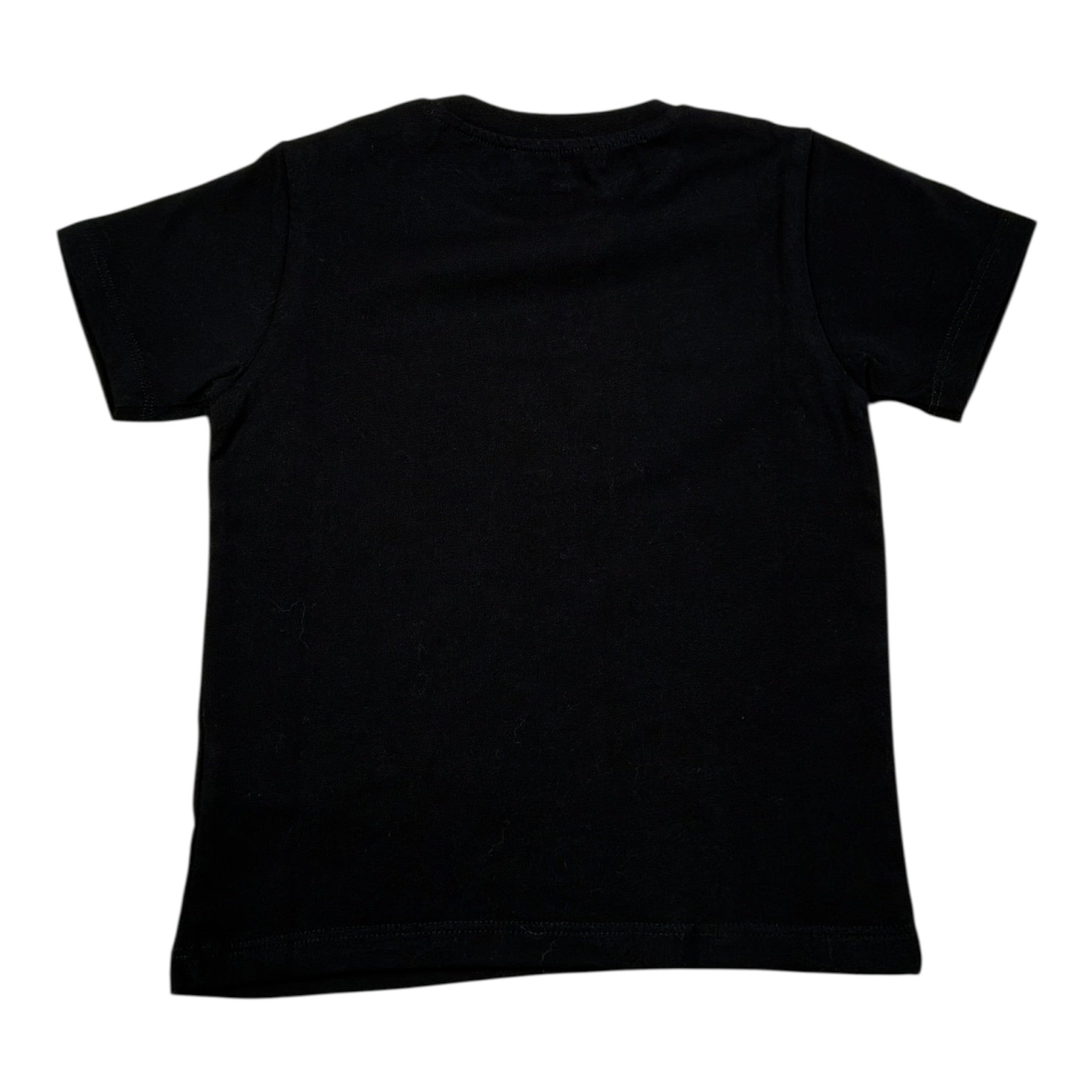 Balmain T-Shirt tinta unita con Logo Nero per Bambina BT8561J NERO BALMAIN 