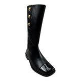 Balmain Stivali tinta unita con Zip Nero per Bambina BX0A46 NERO BALMAIN 