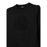 Balmain Felpa Chiusa Girocollo tinta unita Nero per Bambino BX4R30 NERO BALMAIN 