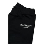 Balmain Pantalone Tuta tinta unita con Logo Nero per Bambino BX6500J NERO BALMAIN 