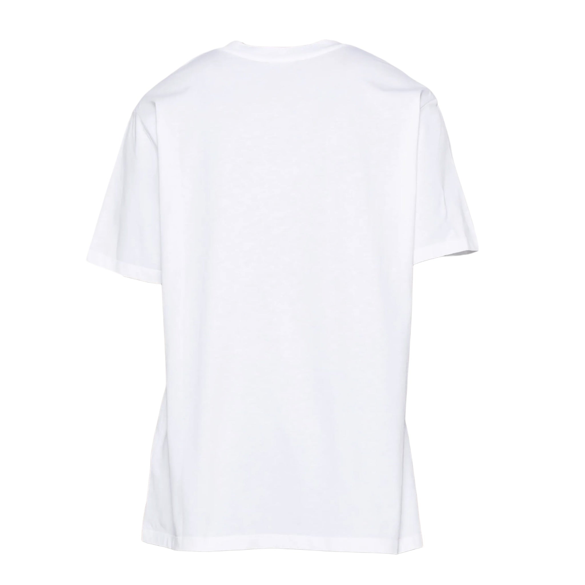 Balmain T-Shirt Girocollo tinta unita con Logo Bianco per Bambino BX8P01 BIANCO BALMAIN 