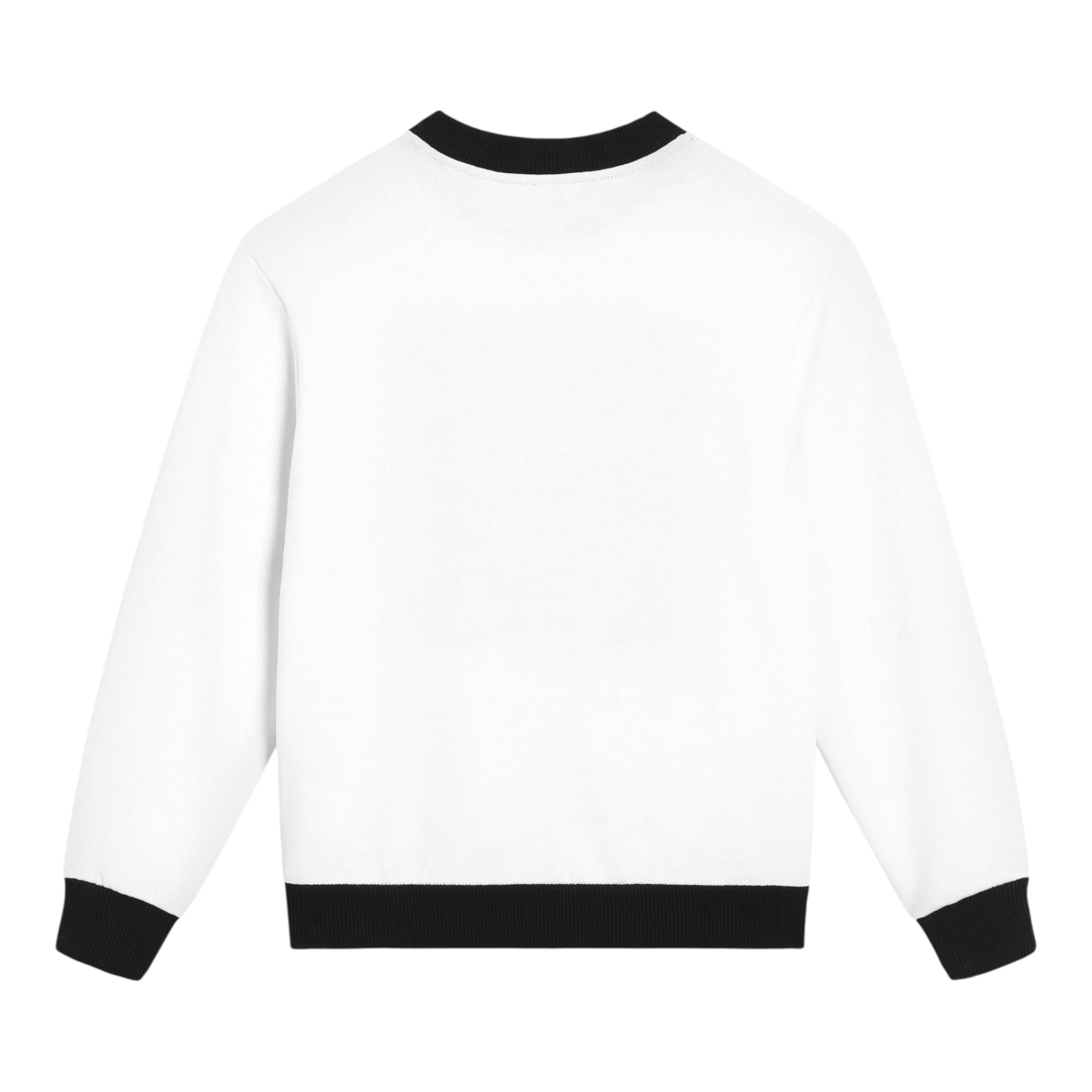 Balmain Felpa Chiusa Girocollo tinta unita con Stampa Bianco per Bambino L4JWKT BIANCO BALMAIN 