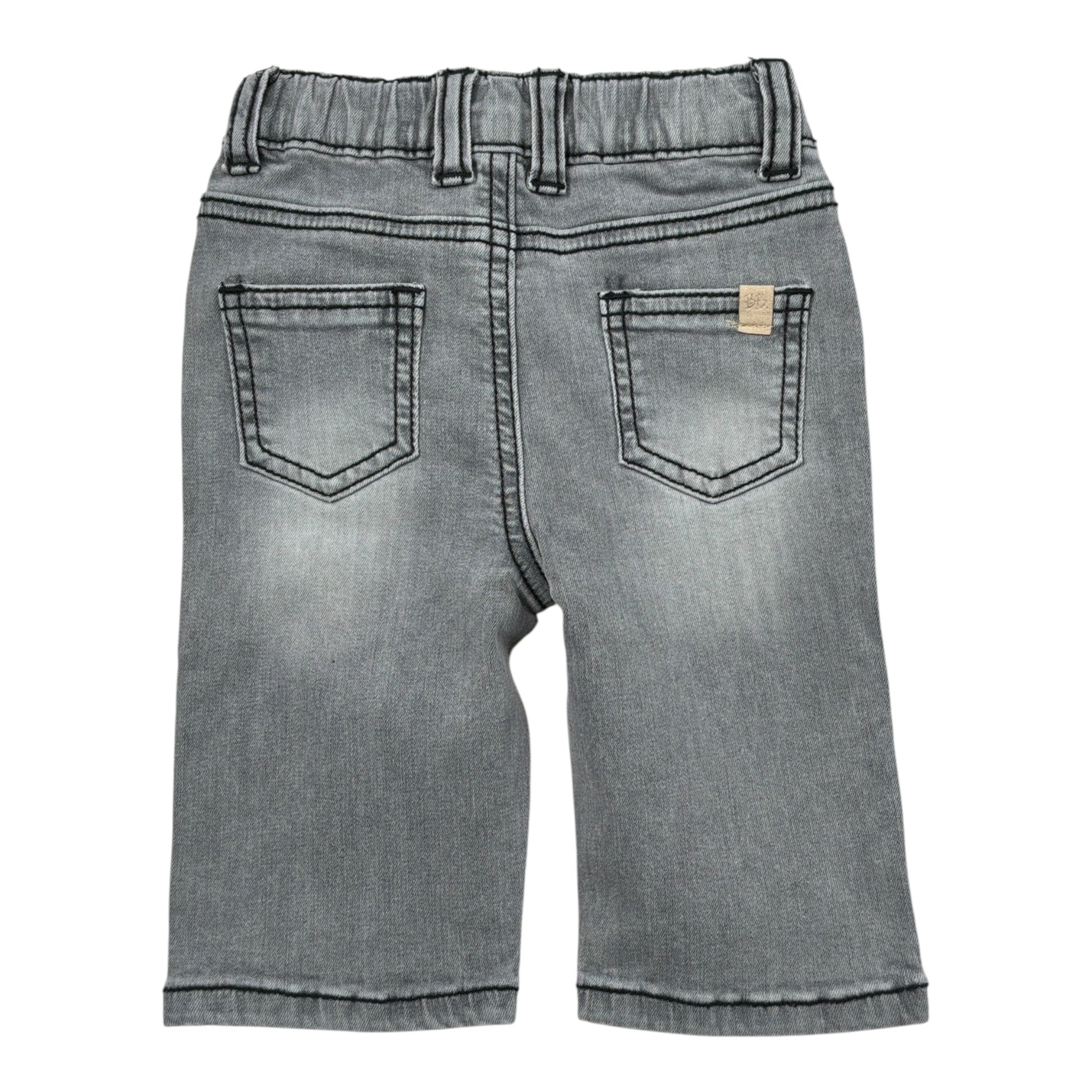 Bamboom+Babies Jeans tinta unita con Girovita Regolabile Grigio per Neonata 1049 GRIGIO BAMBOOM+BABIES 